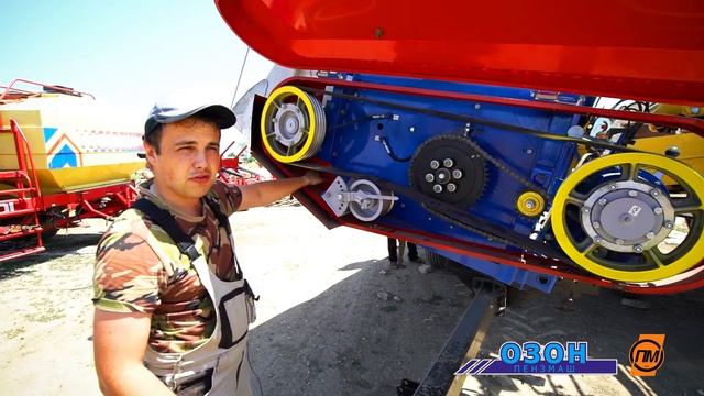 Жатка ОЗОН Пензмаш| Агрегатирование и регулировка жатки ОЗОН смотреть онлайн