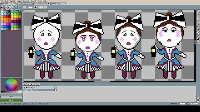 Коротыш Spokanki в Aseprite диетическая порция 😗👌