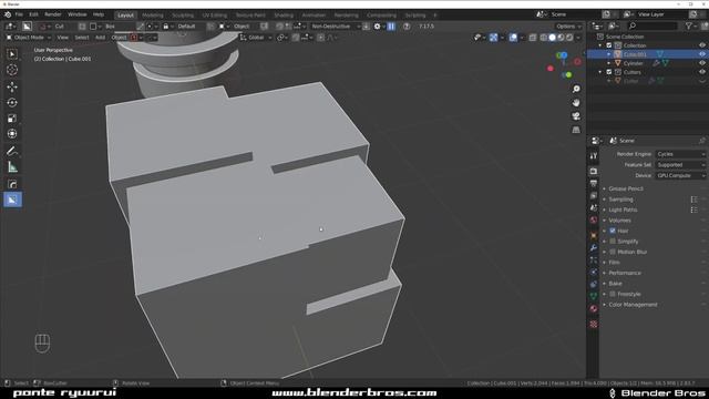 EASY inset and outset in Blender - HardOPS tutorial смотреть онлайн
