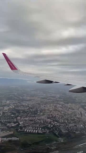 Посадка А321 в Риме. Работа закрылок. #рим #италия смотреть онлайн