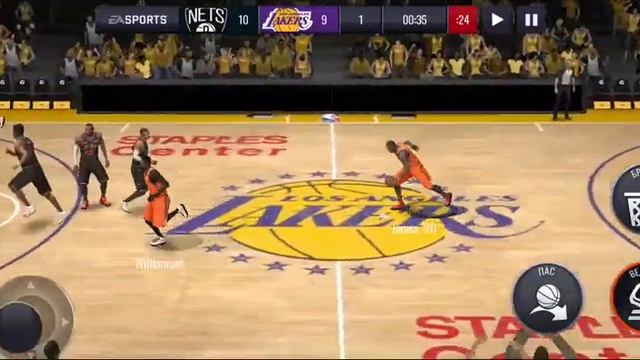 NBA mobile Zion, играю