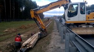 ЮниБакет: Паллетные вилы для экскаватора Liebherr A900 Litronic