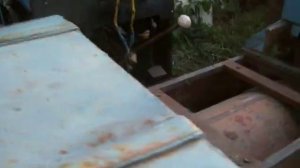 самодельная раздатка для минитрактора, в работе