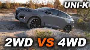 Передний или полный? Смотрим различия на примере Changan UNI-K с возможностью подключения AWD.