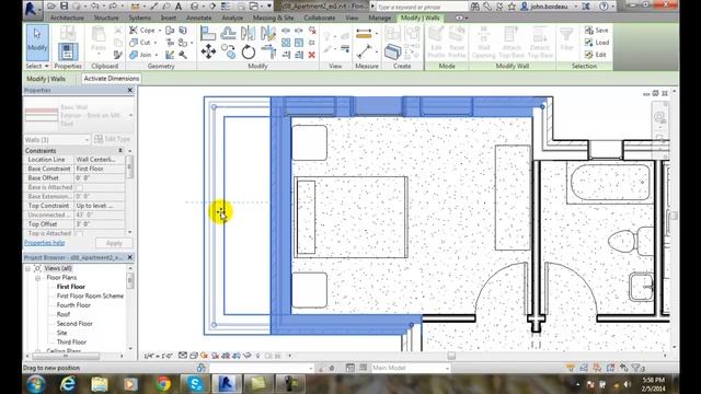 Revit 05-10 Moving the Elements by Dragging смотреть онлайн