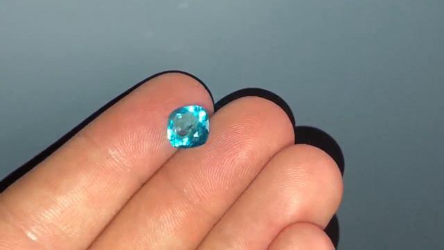 Топаз насыщенно- голубой 3,46кт №234
