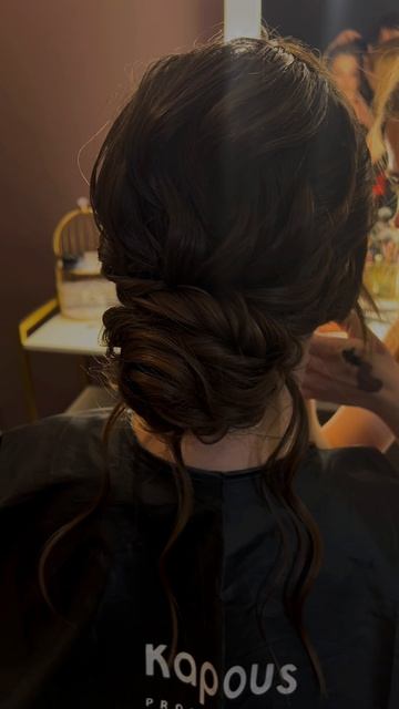 Красивая вечерняя прическа Низкий пучок смотреть онлайн