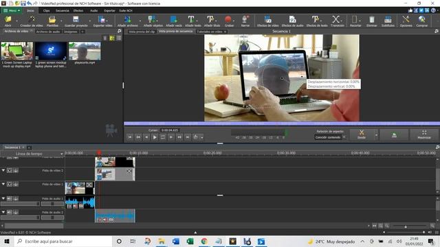 FX efecto Pantalla Verde VIDEOPAD cromakey o green screen смотреть онлайн