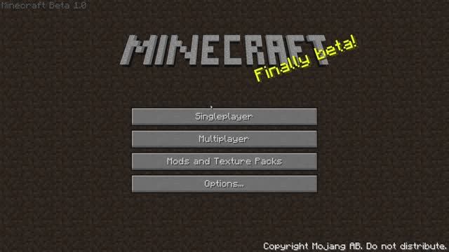 MINECRAFT BETA 1.0 SURVIVAL)