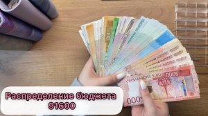 #21 Распределение бюджета по конвертам / Апрель / 91600₽
