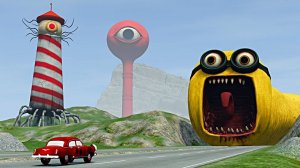 МОНСТРЫ ПРОТИВ МАШИНОК: Кто управляет гигантским экскаватором?! 🕹️