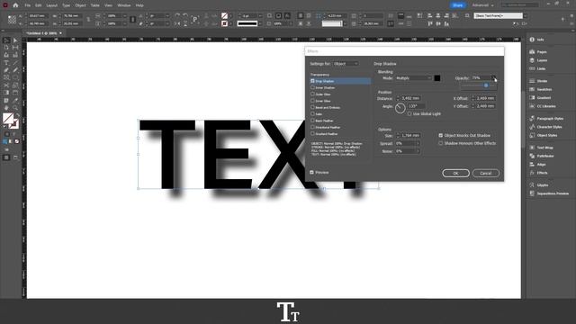 How to Add a Drop Shadow to Text in Adobe InDesign смотреть онлайн