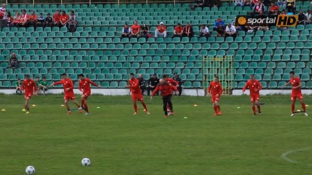 ЦСКА и Беласица загряват преди мача в Гоце Делчев