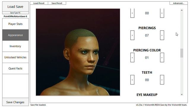 Cyberpunk 2077 Save Editor Cyber Cat - Motoko Design смотреть онлайн