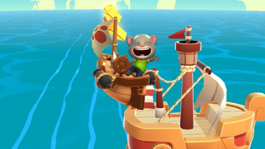 Мой Говорящий Том в мире пиратов Talking Tom Time Rush | Мультик бегалки для детей смотреть онлайн