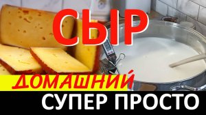 Супер простой полутвердый сыр в кастрюле