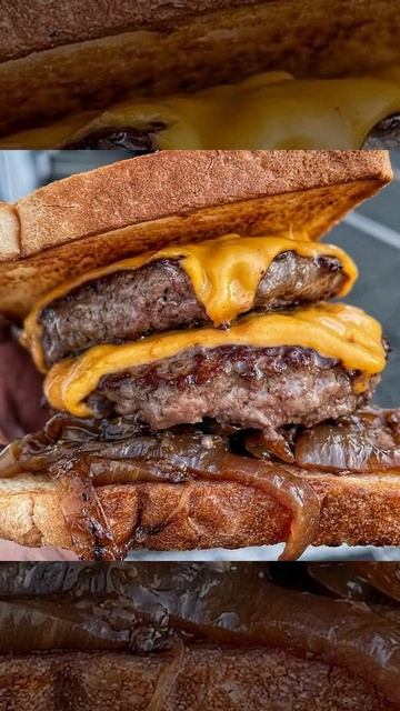 Бургер с ананасом и беконом VS Чизбургер с карамелизированным луком VS Лазанья с сыром #shorts смотреть онлайн