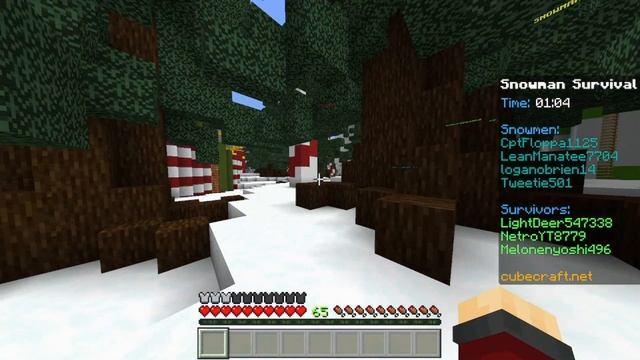 Сражаюсь против снеговиков. Смогут ли меня поймать?! смотреть онлайн