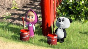 Mascha und der Bär Lieder russisch, Masha and the Bear Songs russian, Novogodnyaya Pesenka