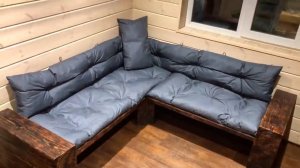 Диван своими руками. Для бани, для дачи.