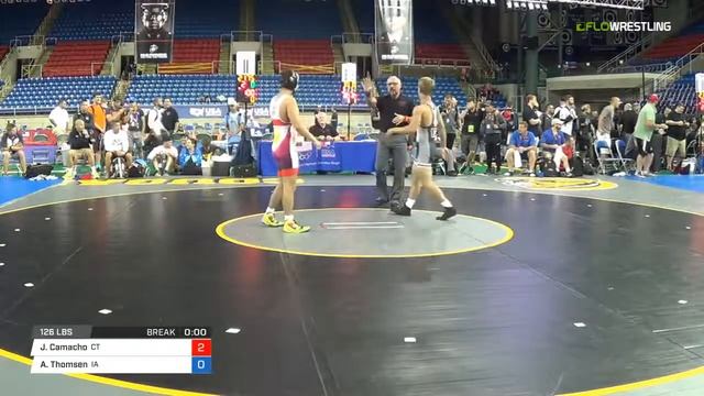 Junior FS 126 Con Semi - Jakob Camacho (CT) vs. Alex Thomsen (IA) смотреть онлайн