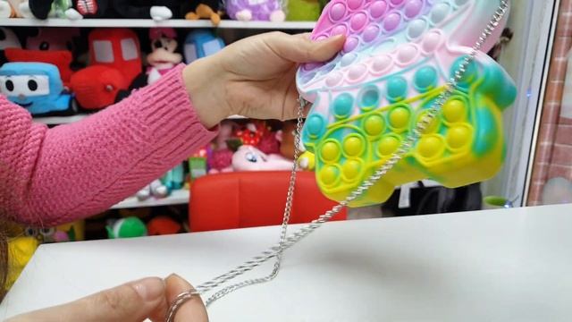 Сумка антистресс. Сумочка Pop It. Пупырка. смотреть онлайн