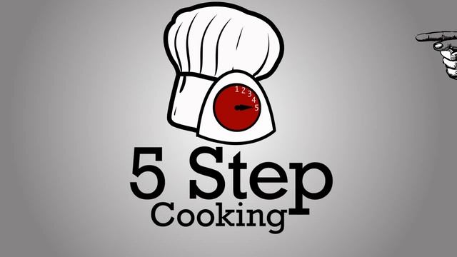 5 Steps Cooking Animated Logo