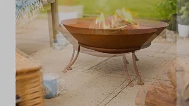 La Hacienda Ipata Oxidised Cast Iron Firepit with Steel Stand смотреть онлайн