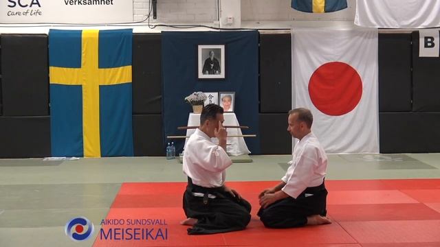 19 Aikido Suwariwaza Ryotedori Kokyo Ho, Shishiya Sensei Sundsvall 2016
