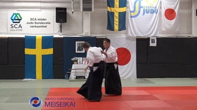 6 Aikido Ai Hanmi Uchikaiten Sankyo, Shishiya Sensei Sundsvall 2016
