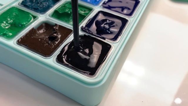 Распаковка красок HIMI. Рисую на бумаге BlackFamilyBunny🖤 смотреть онлайн