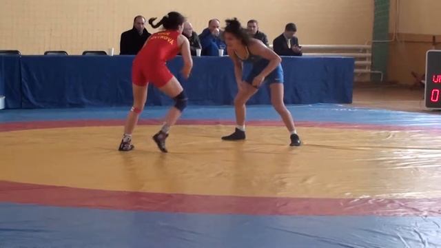 Кубок України  Бровари 2014 р. в.к. 63 кг 1/2 фіналу. Ткач Юлія - Рижикова Світлана.