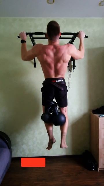 Подтягивания +50кг на 3!