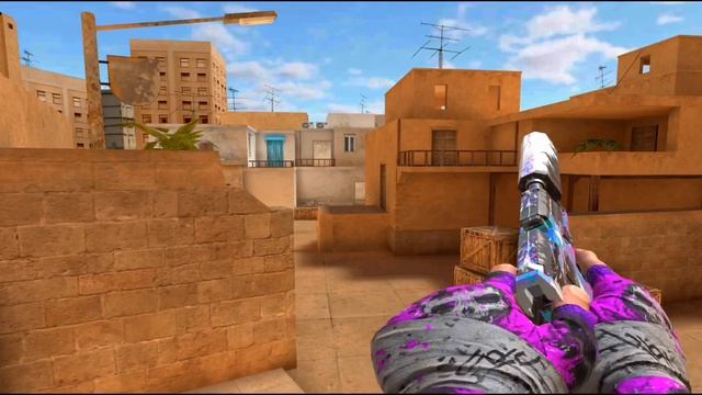 перчатки Raider + керамбит Snow Camo смотреть онлайн