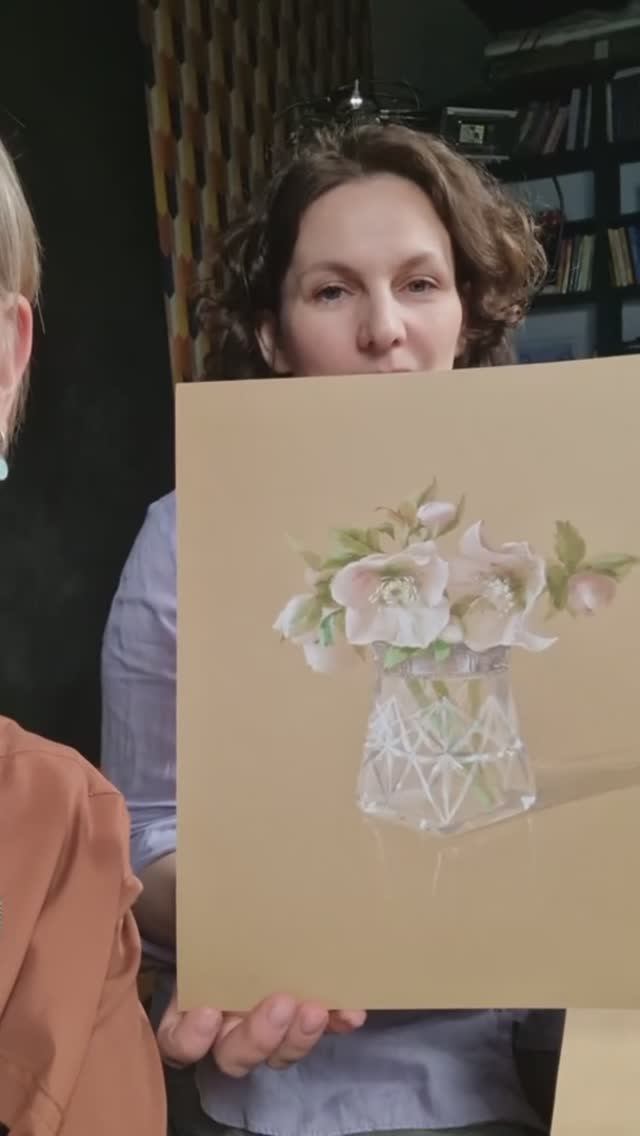 Цветы. Урок рисования акварелью по тонированной бумаге. Присоединяйтесь и рисуйте с нами! смотреть онлайн