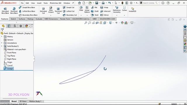 3D Curves: Curve Through XYZ Points & Reference Points | SOLIDWORKS Tutorial 2022 | Tips & Tricks | смотреть онлайн