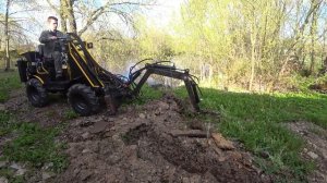 Экскаваторная установка. Минитрактор ТЕМП Минипогрузчик.