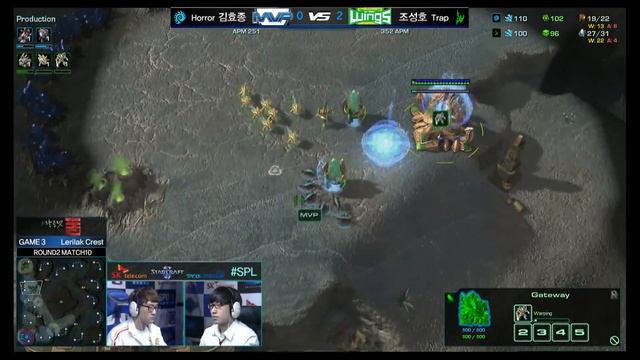 [SPL2016] horror(MVP) vs Trap(Jin Air) Set3 Lerilak Crest -EsportsTV, Starcraft 2 смотреть онлайн