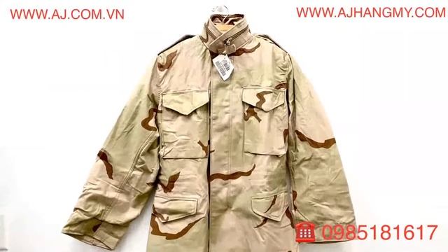 Áo Khoác Phiêu M65 Màu Sa Mạc Của Quân đội Mỹ