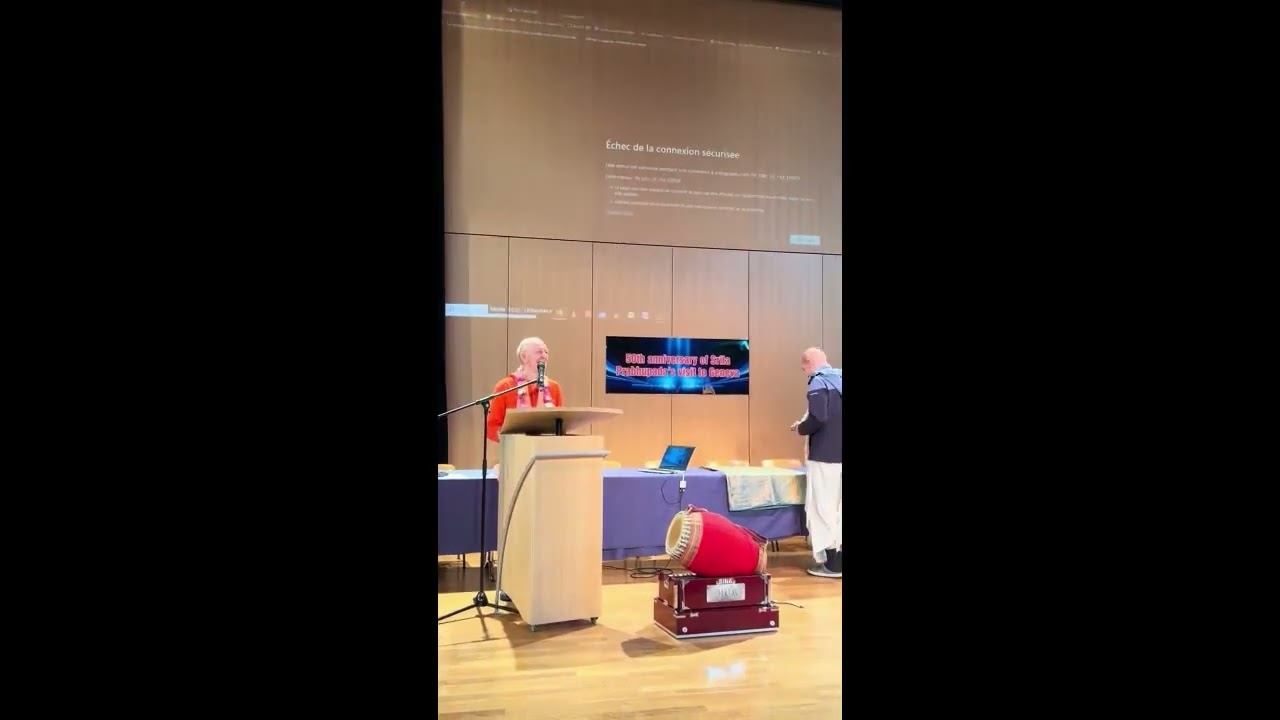 31.05.2024  - Выступление к 50-летию приезда Шрилы Прабхупады в Женеву - Женева