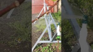 Дождеватель для полива огорода из полипропиленовых труб и профиля
