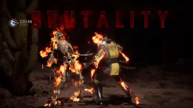MK11 - Scorpion brutality combo