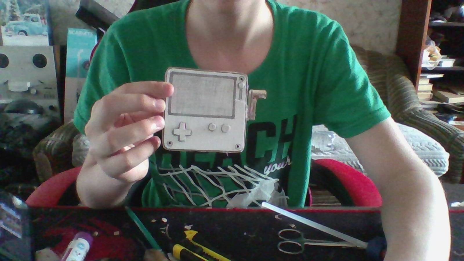 как сделать консоль Playdate из картона 2 часть