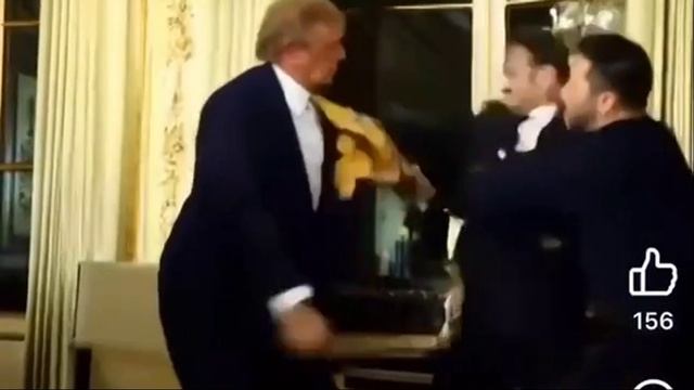 Драка Трампа и Зеленского в Ватикане Нейросеть