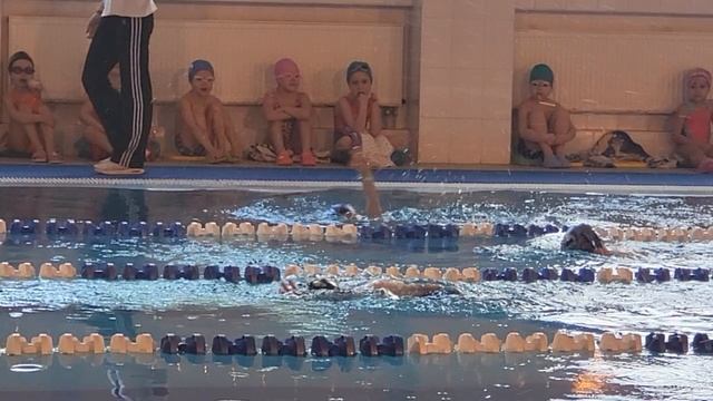 Заплыв кролем, 25 метров. 26.04.2025г.
Результат 52,56 смотреть онлайн