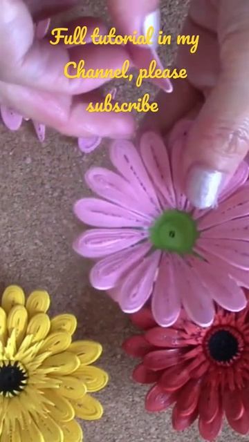 How to quill Gerbera Daisy #filigree #basteln #handmade #paperflower #diy #quilling #shorts #short смотреть онлайн