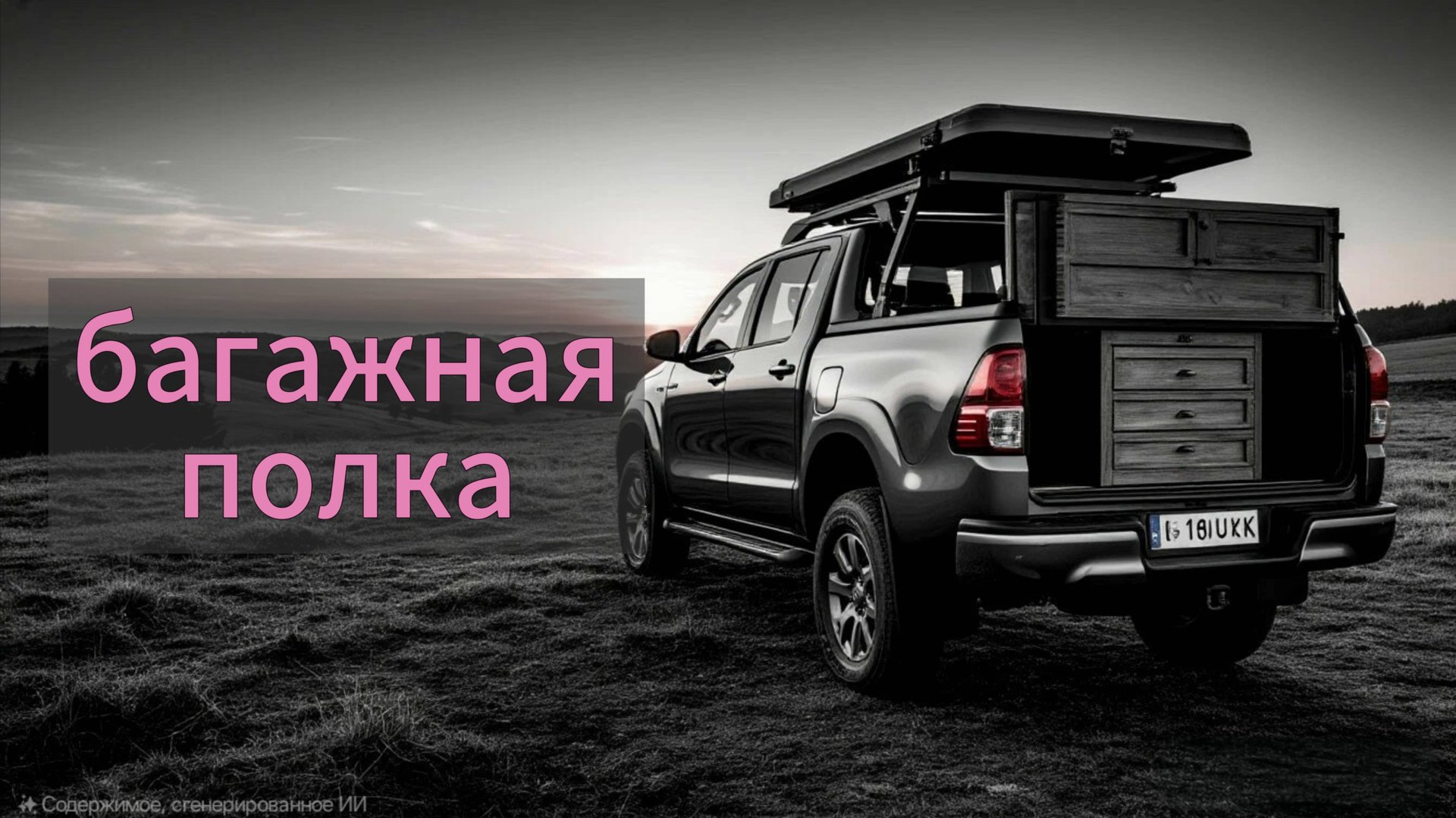 Багажная полка в салон для хайлюкса