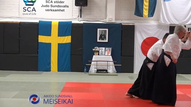 8 Aikido Ai Hanmi Uchikaiten Kokyonage, Shishiya Sensei Sundsvall 2016