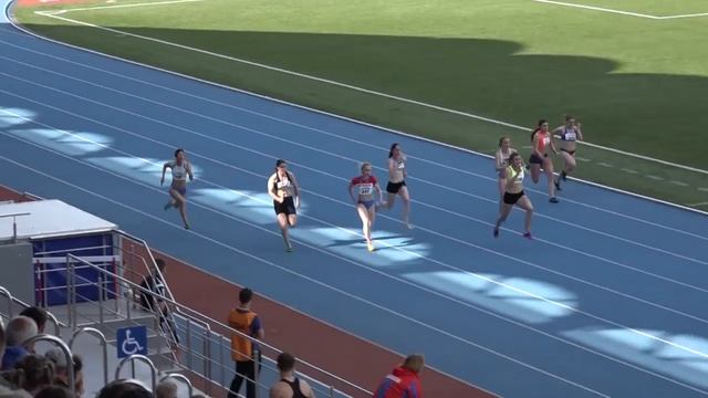 100м ФИНАЛ - Молодежь (Ж) ЦФО лето 2015