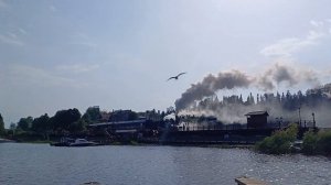 Ладожская Нерпочка отправляется от Сортавала Центр 01.07.24. Паровоз ОВ 324 1905 г. постройки.🚂🚂🚂